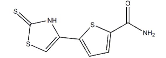 2-甲酰胺-5-(2-巯基-1,3-噻唑-4-基)-噻吩