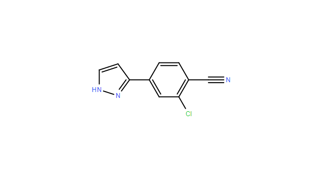 2-Chloro-4-(1H-Pyrazol-5-Yl)Benzonitrile