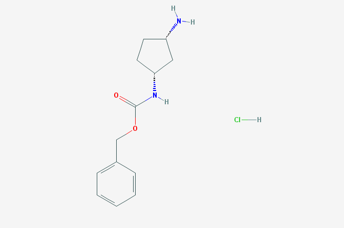 Benzyl N-[(1R,3S)-3-aminocyclopentyl]-carbamate hydrochloride