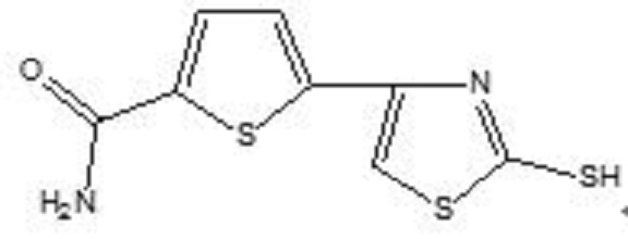 2-甲酰胺-5-(2-巯基-1,3-噻唑-4-基)-噻吩