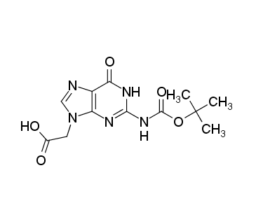 2-[2-[(2-methylpropan-2-yl)oxycarbonylamino]-6-oxo-1H-purin-9-yl]acetic aci