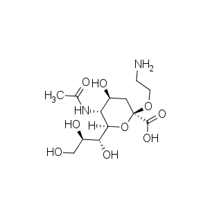 (2R,4S,5R,6R)-2-(2-aminoethoxy)-5-acetamido-4-hydroxy-6-[(1R,2R)-1,2,3-trihydroxypropyl]oxane-2-carboxylic acid