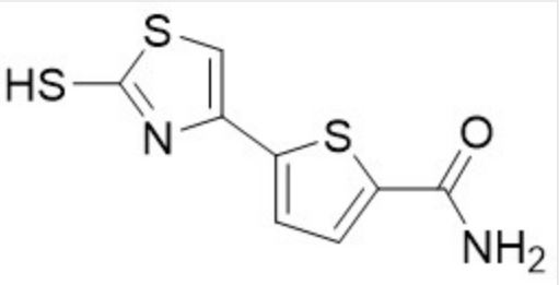 2-甲酰胺-5-(2-巯基-1,3-噻唑-4-基)-噻吩   阿罗洛尔中间体