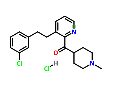 (1-甲基-4-哌啶基)[3-[2-(3-氯苯基)乙基]吡啶-2-基]甲酮盐酸盐