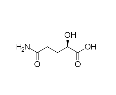 (2R)-2-hydroxyglutaramic acid