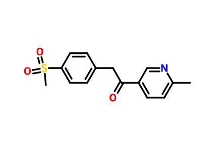 221615-75-4 2-(4-甲磺酰基苯基)-1-(6-甲基吡啶-3-基)-乙酮