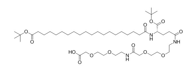 二十烷二酸单叔丁酯-谷氨酸-叔丁酯-AEEA-AEEA