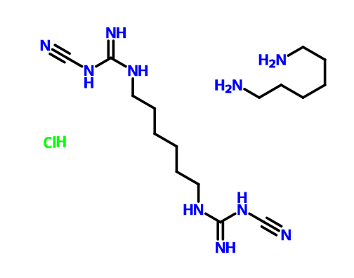 聚(六亚甲基双氰基胍-六亚甲基二胺)盐酸盐