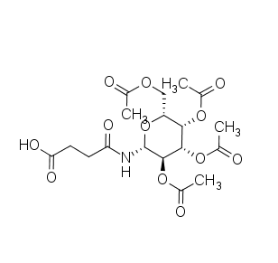 4-oxo-4-[[(2R,3R,4S,5S,6R)-3,4,5-triacetyloxy-6-(acetyloxymethyl)oxan-2-yl]amino]butanoic acid