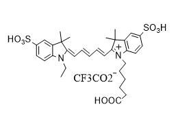 2-[5-[1-(5-羧基戊基)-1,3-二氢-3,3-二甲基-5-磺基-2H-吲哚-2-亚基]-1,3-戊二烯基]-1-乙基-3,3-二甲基-5-磺基-3H-吲哚内盐