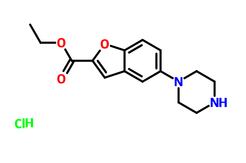 5-(1-哌嗪基)-2-苯并呋喃羧酸乙酯盐酸盐