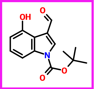 3-甲酰基-4-羟基吲哚-1-羧酸叔丁酯