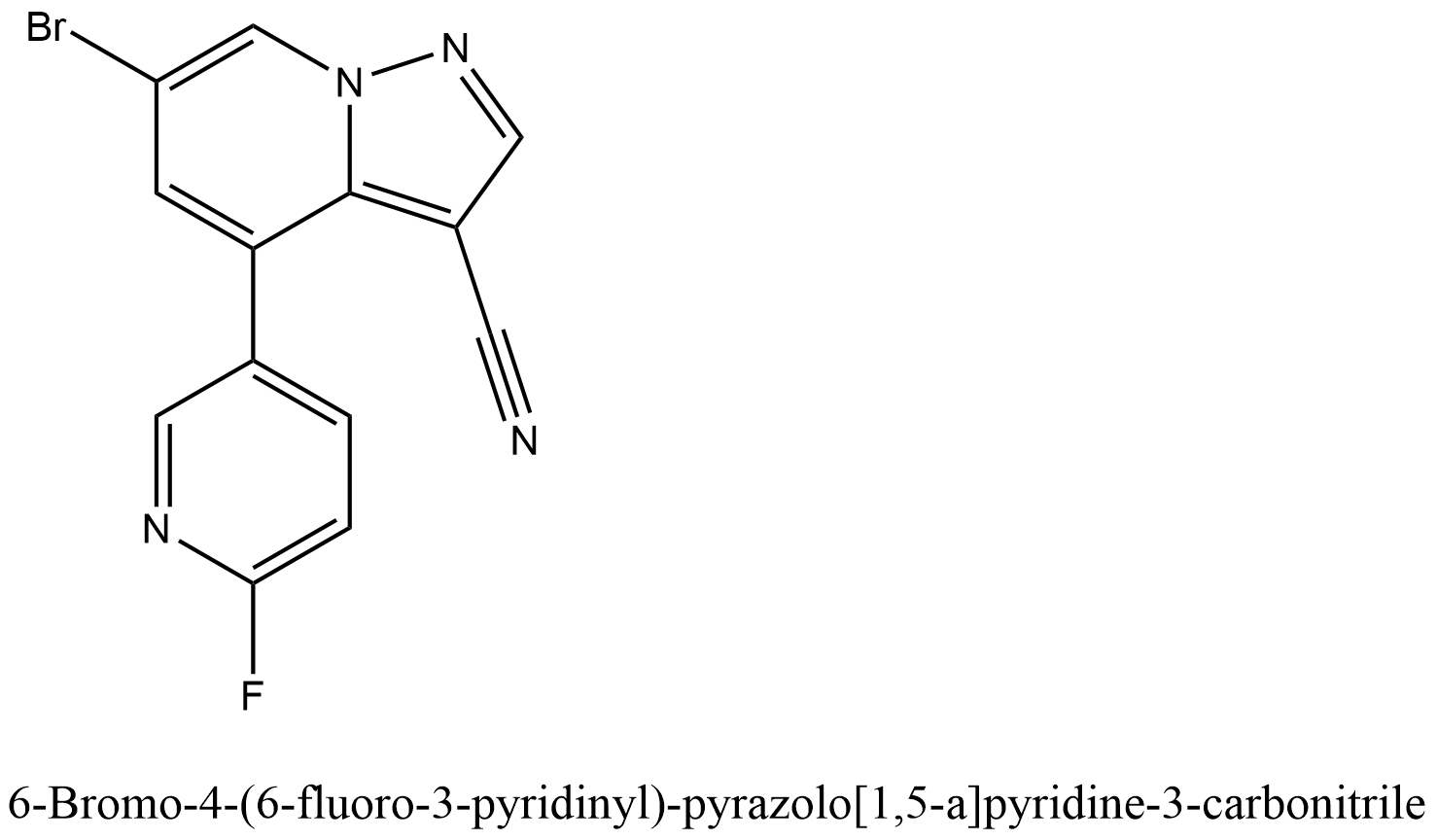 6-溴-4-(6-氟-3-吡啶)-吡唑并[1,5-a]吡啶-3-甲腈