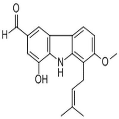 1-Prenyl-2-methoxy-6-formyl-8-hydroxy-9H-carbazole