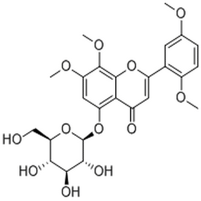 5-Hydroxy-7,8,2',5'-tetramethoxyflavone 5-O-glucoside