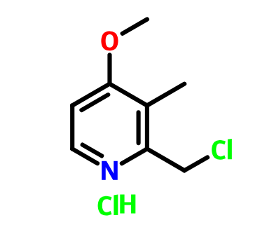 124473-12-7；2-氯甲基-3-甲基-4-甲氧基吡啶盐酸盐