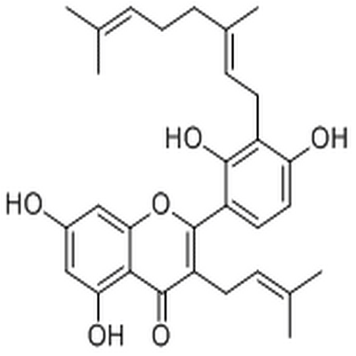 3'-Geranyl-3-prenyl-2',4',5,7-tetrahydroxyflavone