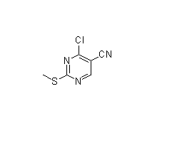 4-氯-2-甲硫基嘧啶-5-腈