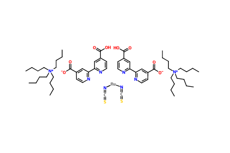 二(四丁基铵) 顺式-双(异硫氰基)双(2,2'-联吡啶-4,4'-二羧酸)钌(II)