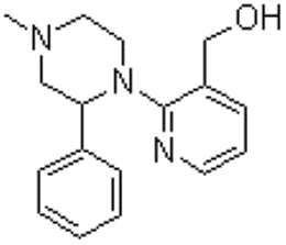 2-(4-甲基-2-苯基-1-哌嗪基)-3-吡啶甲醇