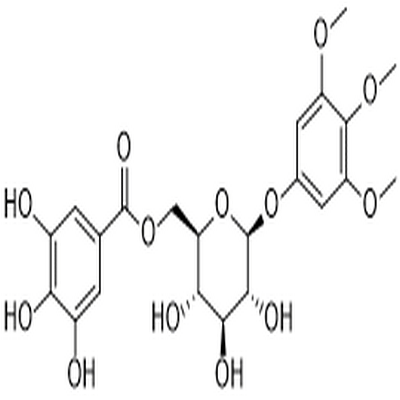 3,4,5-Trimethoxyphenyl-(6'-O-galloyl)-O-β-D-glucopyranoside