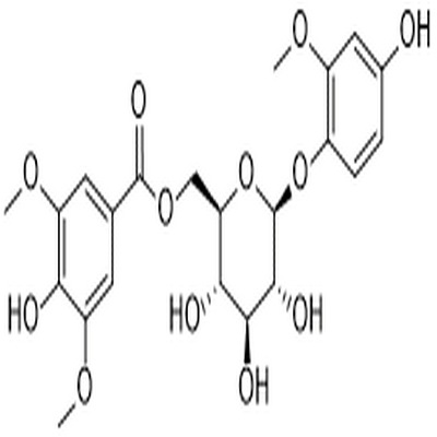 4-Hydroxy-2-methoxyphenol 1-O-(6-O-syringoyl)glucoside