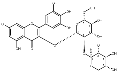 杨梅素-3-O-β-D-木糖（1-2）-β-D-葡萄糖苷