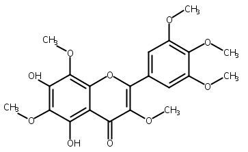 5,7-二羟基3,3′,4′,5′,6,8-六甲氧基黄酮