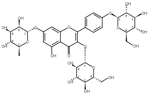 山柰酚3,4′-二葡萄糖-7-鼠李糖苷