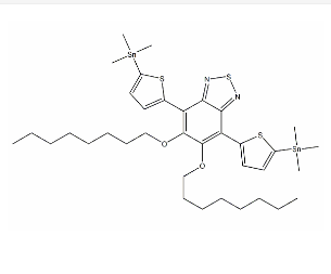 5,6-双(辛氧基)-4,7-双[5-(三甲基锡) -2-噻吩基]苯并[c][1,2,5]噻二唑