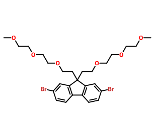 2,7-二溴-9,9-双{2-[2-(2-甲氧基乙氧)乙氧基]乙基}-9H-芴