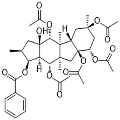 5,8,9,10,14-Pentaacetoxy-3-benzoyloxy-15-hydroxypepluane