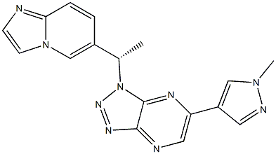 1-[(1S)-1-咪唑并[1,2-A]吡啶-6-基-乙基]-6-(1-甲基-1H-吡唑-4-基)-1H-1,2,3-三唑并[4,5-B]吡嗪