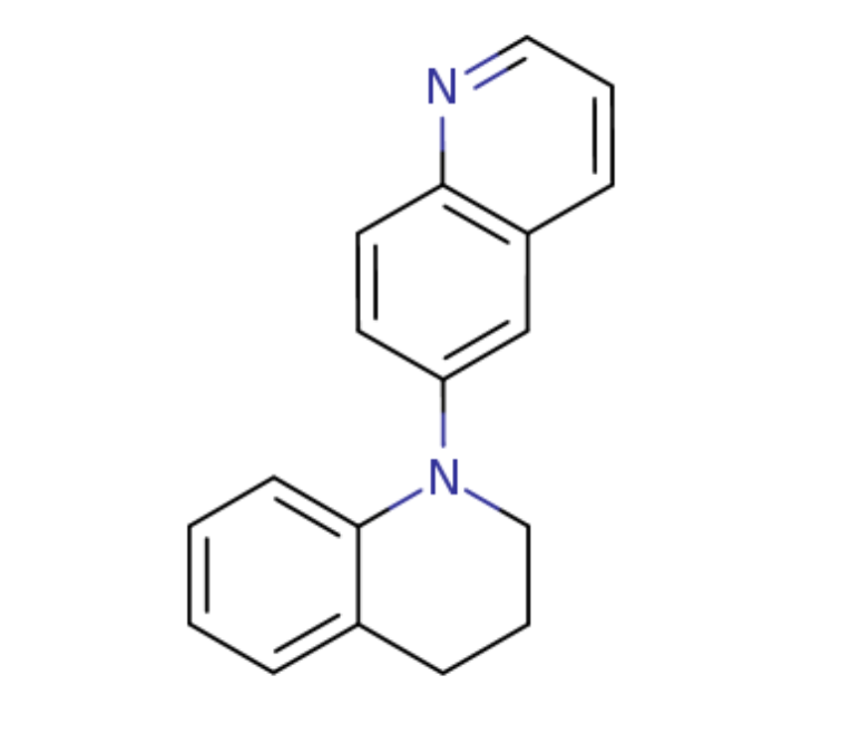 3,4-二氢-2H-[1,6′]联喹啉基，N-氰基-6′-基）-1,2,3,4-四氢萘醌