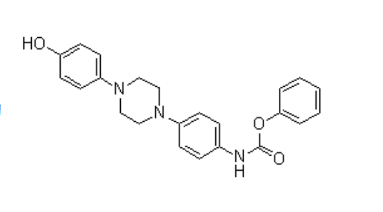 [4-[4-(4-羟基苯基)1-哌嗪基]苯基]氨基甲酸苯酯