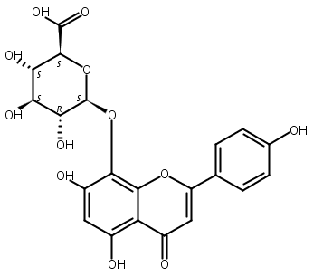 异黄芩素-8-O-葡糖糖酸