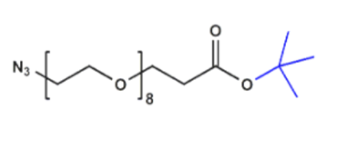 Azido-PEG8-t-butyl ester,N3-PEG8-CH2CH2COOtBu,叠氮八聚乙二醇丙酸叔丁酯