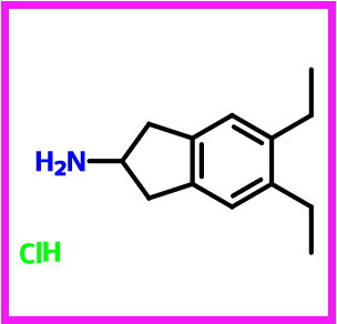 5,6-二乙基-2,3-二氢-1H-茚-2-胺盐酸盐