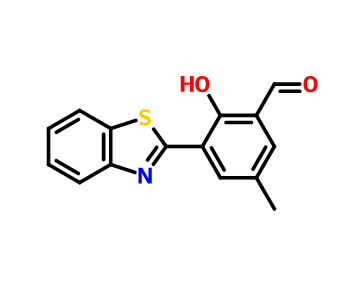 5-甲基-3-(2-苯并噻唑基)-2-羟基苯甲醛