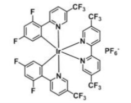 (Ir[dF(CF3)ppy]2(5,5'-CF3bpy))PF6，[5,5'-双(三氟甲基)-2,2'-联吡啶-κN,κN]双[3,5-二氟-2-[5-(三氟甲基)-2-吡啶基-κN]苯基]铱六氟磷