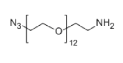 Azido-PEG12-Amine， N3-PEG12-NH2，叠氮-十二聚乙二醇-氨基