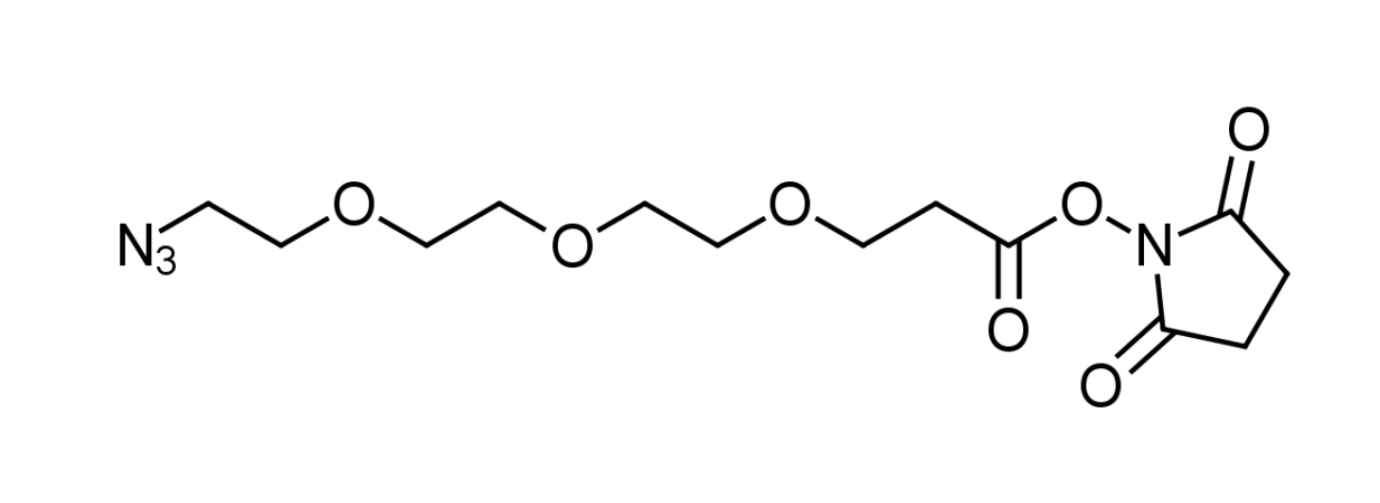 N3-PEG3-NHS，Azido-PEG3-NHS ester，叠氮-三聚乙二醇-琥珀酰亚胺
