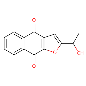 2-(1-hydroxyethyl)benzo[f]benzofuran-4,9-dione