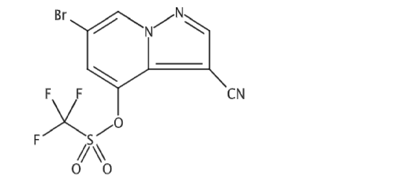 6-溴-3-氰基吡唑并[1,5-A]吡啶-4-三氟甲烷磺酸-基酯