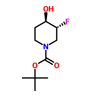 跨叔丁基-3-氟-4-羟基哌啶-1-羧酸