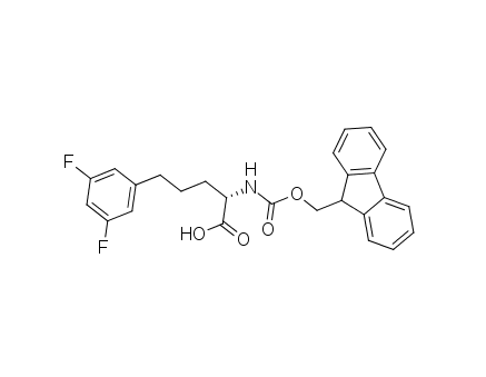 (2S)-5-(3,5-difluorophenyl)-2-({[(9H-fluoren-9-yl)methoxy]carbonyl}amino)pentanoic acid