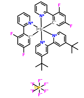 [2,2'-联(4-叔丁基吡啶)]双[2-(2,4-二氟苯基)吡啶]铱(III) 六氟磷酸盐