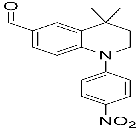 4,4-二甲基-1-（4-硝基苯基）-1,2,3,4-四氢喹啉-6-甲醛