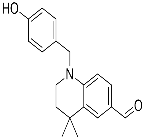 1-(4-羟基苄基)-4,4-二甲基-1,2,3,4-四氢喹啉-6-甲醛