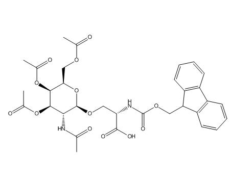 N-[芴甲氧羰基]-O-[3,4,6-三-O-乙酰基-2-(乙酰氨基)-2-脱氧-BETA-D-吡喃半乳糖基]-L-丝氨酸